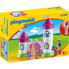 Playmobil 1.2.3 Castle with Stackable Towers Play Set 9389 18m