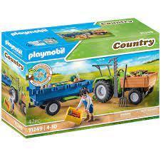 Playmobil Country Tractor with Harvesting Trailer 71249 4-10