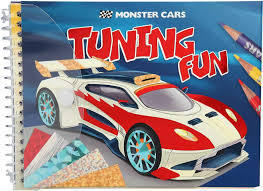 Monster Cars Tuning Fun Foil Art Book