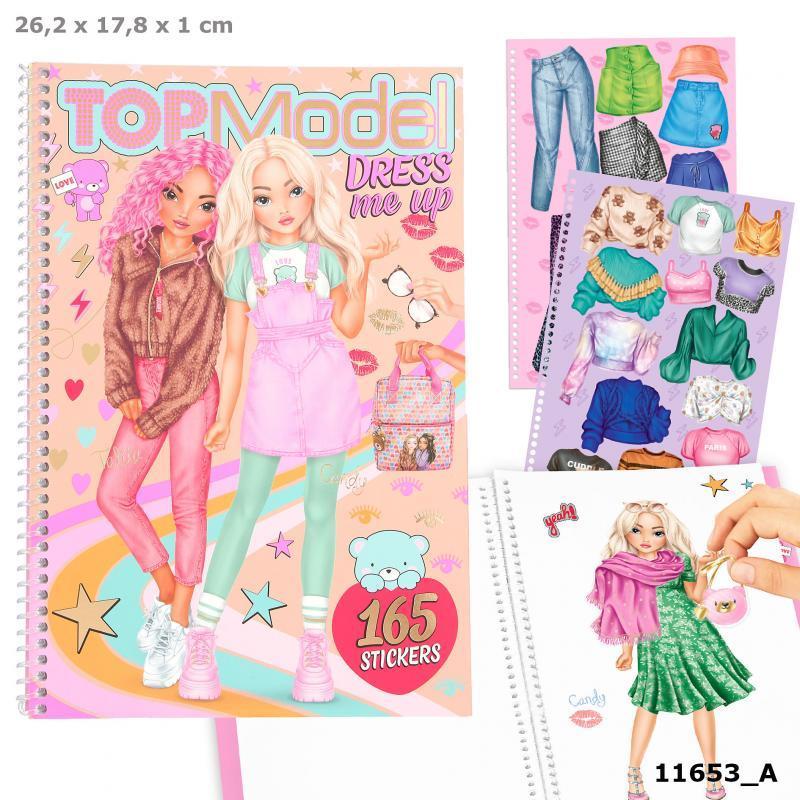 TOPModel Dress Me Up Teddy Cool Sticker Book 411653_A
