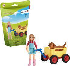 Schleich 42543 Farm World Puppy Wagon Ride 3+