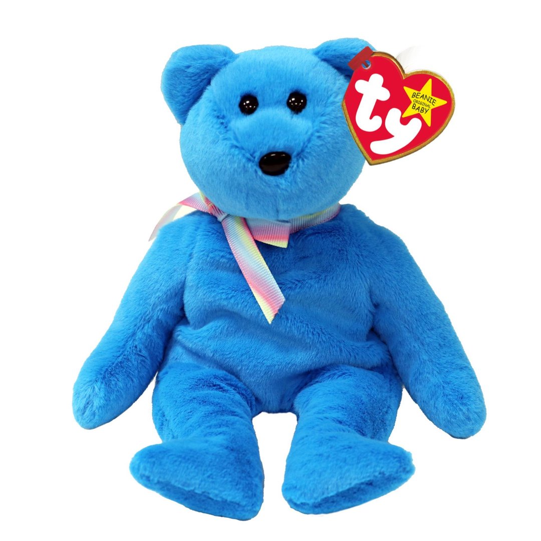 Teddy The Blue Bear II Original 15cm TY Beanie DOB November 30