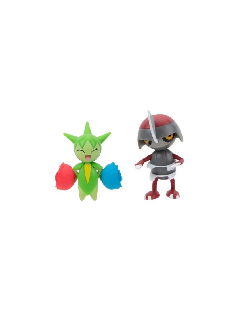 Roselia & Pawniard Pokemon 2-3" Battle Figure Pack 4+