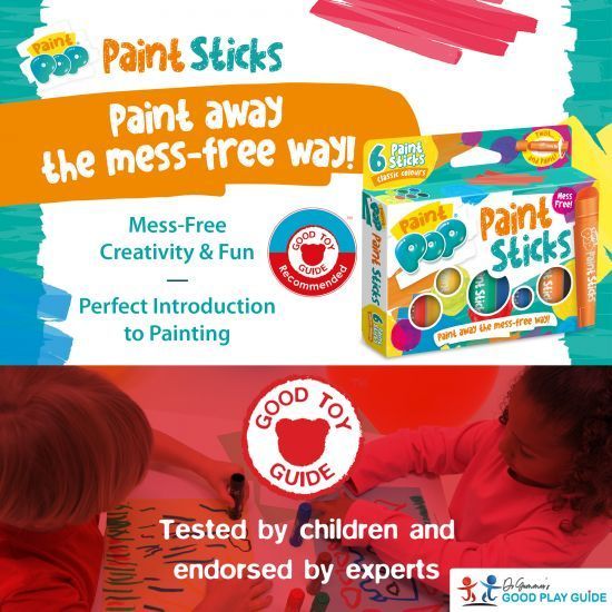 Paint Pop 6 Pack Classic Colours 3+