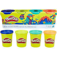 Play-Doh 4 Colours Pack of a Childrens Favourite Toy 2+