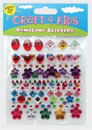 Pack of Gemstones Stickers by Craft 4 Kids 4+
