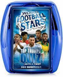 Top Trumps Quiz World Football Stars Card Game (Blue)