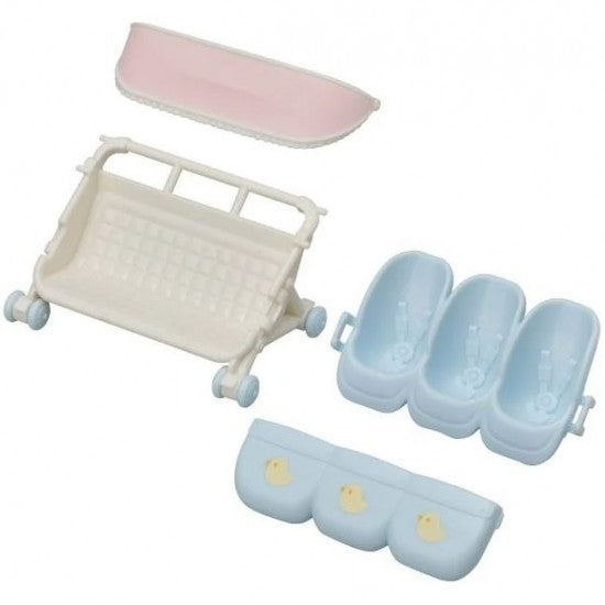 Sylvanian Families Triplets Stroller Set 5533 3+