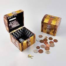 Pirate Chest Money Box 'Piggy Bank' by Floss and Rock 3+