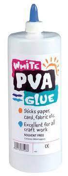 White PVA Glue 980ml Bottle 3+