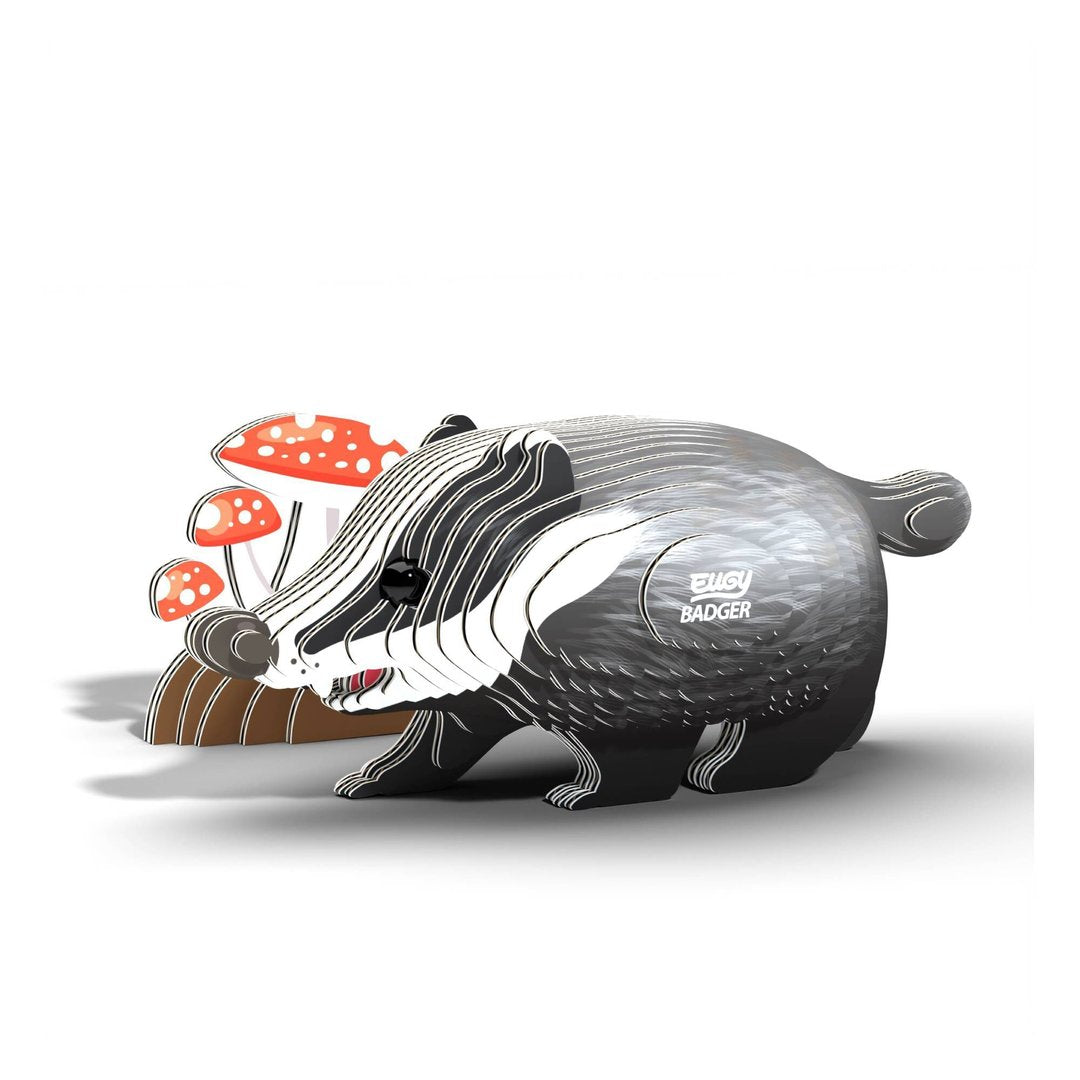 Eugy 3D Badger Craft Kit Model No. 094 by Brainstorm