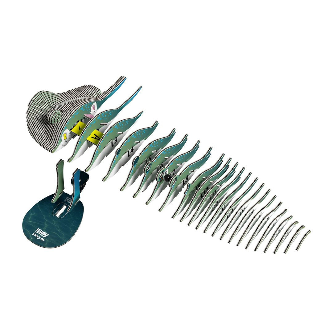 Eugy 3D Stingray Craft Kit Model No. 102 by Brainstorm
