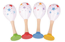 One Pair of Star Maracas Toy by Big Jigs Toys BJ934 Birth +