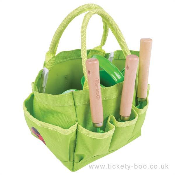 Tote Bag with Set of Gardening Tools by Big JIgs Toys BJ279