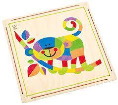 Monkey Business Sand Art Wooden Craft Kit 3+