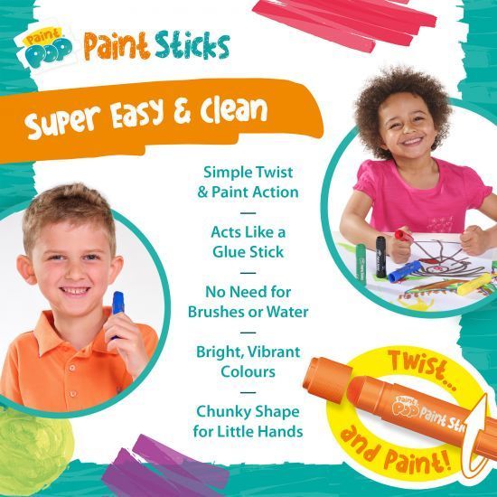 Paint Pop 6 Pack Classic Colours 3+