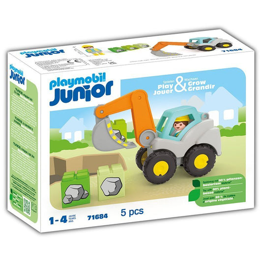 Playmobil Junior Excavator 71684 Play Set 1-4 years