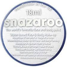 White Snazaroo Face Paint - 18ml Pot