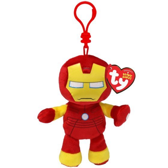Iron Man Ty Marvel Key Clip Soft, Plush