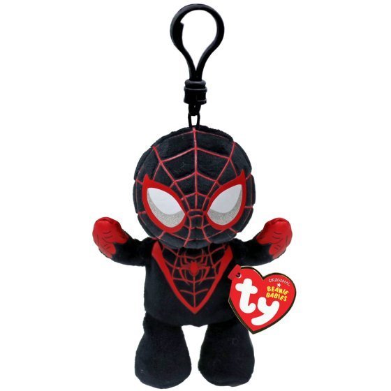 Miles Morales Ty Marvel Key Clip Soft, Plush