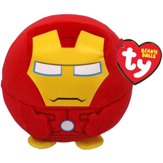 Marvel Iron Man Ty Beanie Puffie Ball Plush 0+