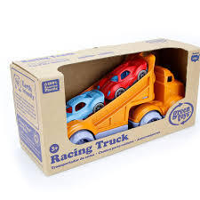 Racing Truck with 2 Race Cars By Green Toys 6m+