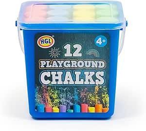 Pack of 12 Playground Chalks in a Tub 4+