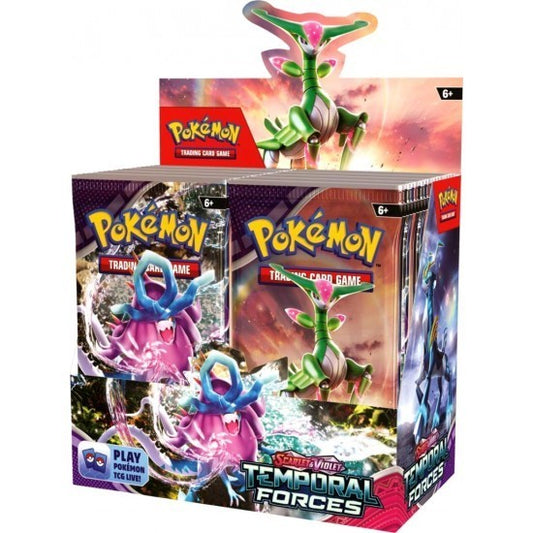 Pokemon Scarlet and Violet 5 Temporal Forces Boosters Pack 6+