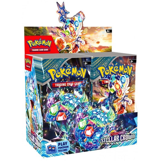 Pokemon Scarlet & Violet 7 Stellar Crown Boosters Pack 6+