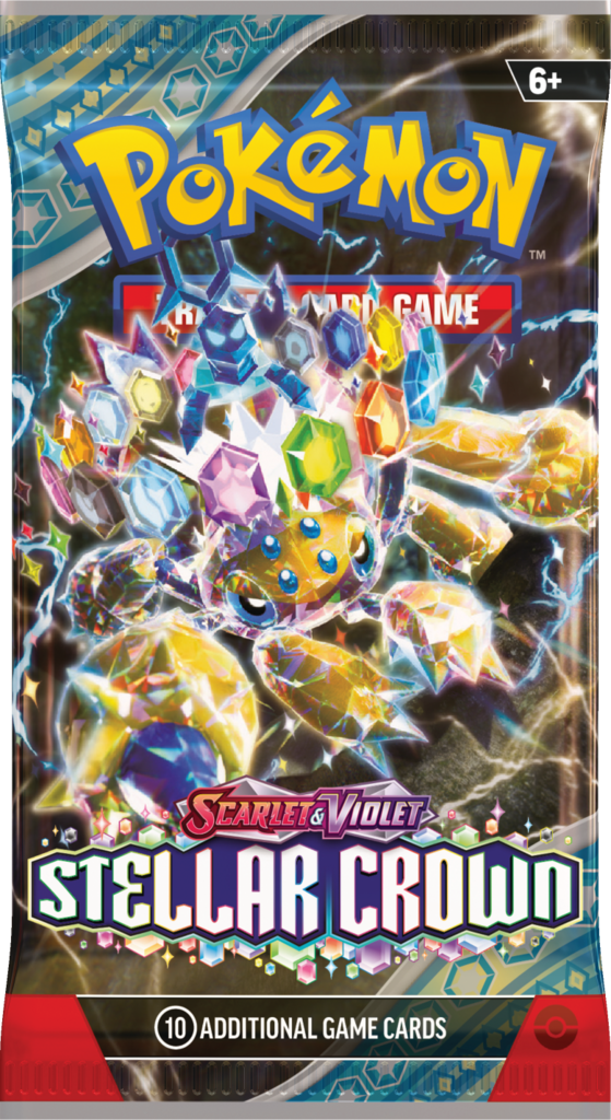 Pokemon Scarlet & Violet 7 Stellar Crown Boosters Pack 6+