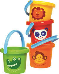 Zoo Animal Bucket by Gowi Toys of Austria 12m+