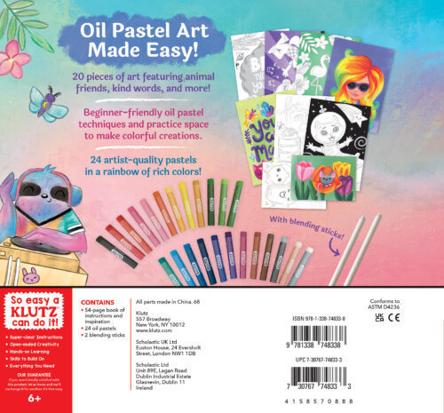 Oil Pastel Studio Craft Set By Klutz Books 6+