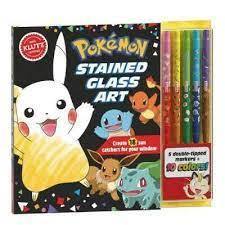 Pokemon Stained Glass Activity Book 6+