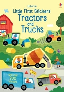 Little First Stickers Tractors and Trucks Book by Usborne 3+