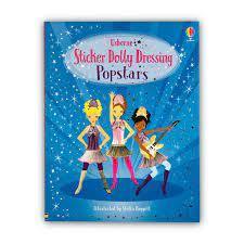 Sticker Dolly Dressing Popstars Book by Usborne