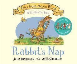 Rabbits Nap A Lift-the-flap Story Book by Julia Donaldson