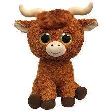 Angus The Highland Cow 38cm Large TY Beanie Toy DOB December 29