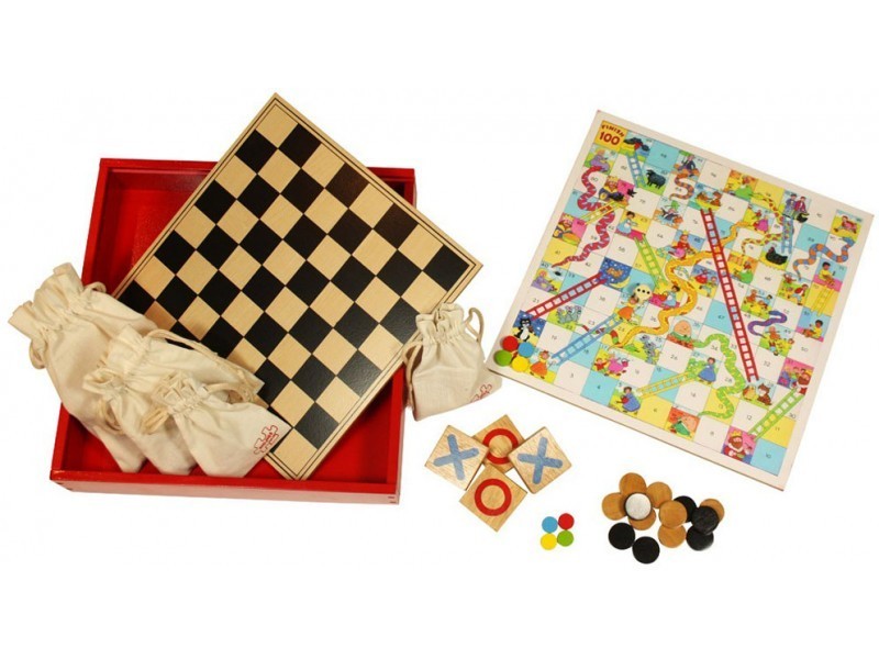 Traditional Wooden Games Compendium- Big Jigs BJ355 3+