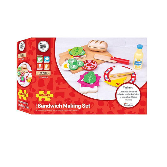 Sandwich Making Set BJ436 3+ By Big Jigs Toys