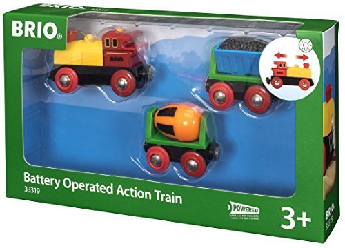 Brio 33319 Battery Action Train and Wagons Battery Powered