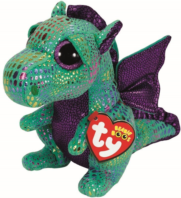 Cinder The Green Dragon 15cm TY Beanie Boo DOB October 2