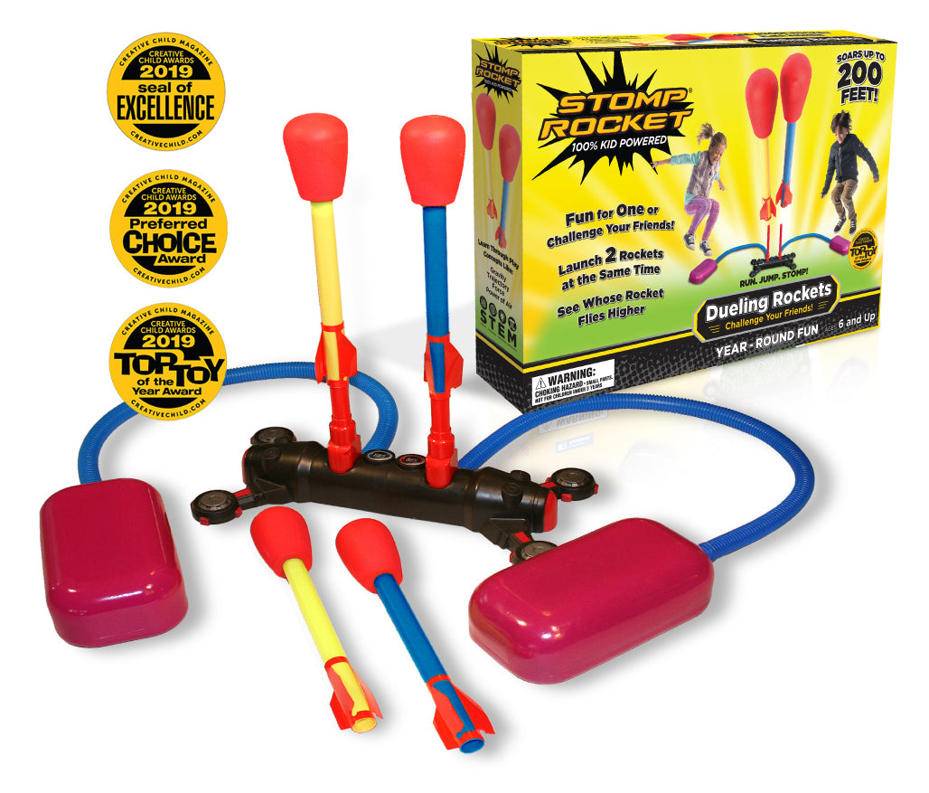 Duelling Stomp Rockets Set Original Kids Rocket Launchers 6+