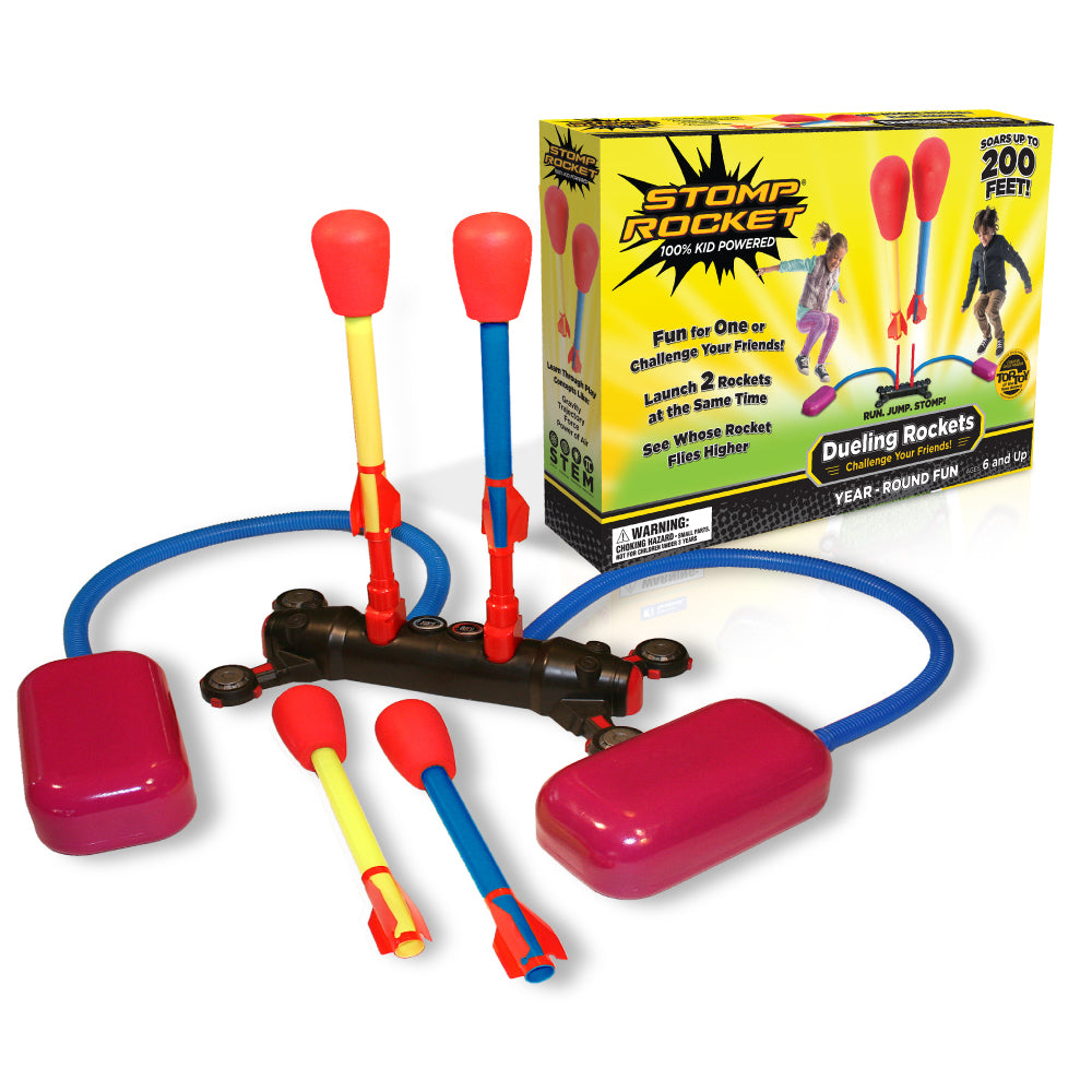 Duelling Stomp Rockets Set Original Kids Rocket Launchers 6+