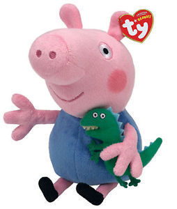 George from Peppa Pig 18cm TY Beanie Babies Soft Toy 46130