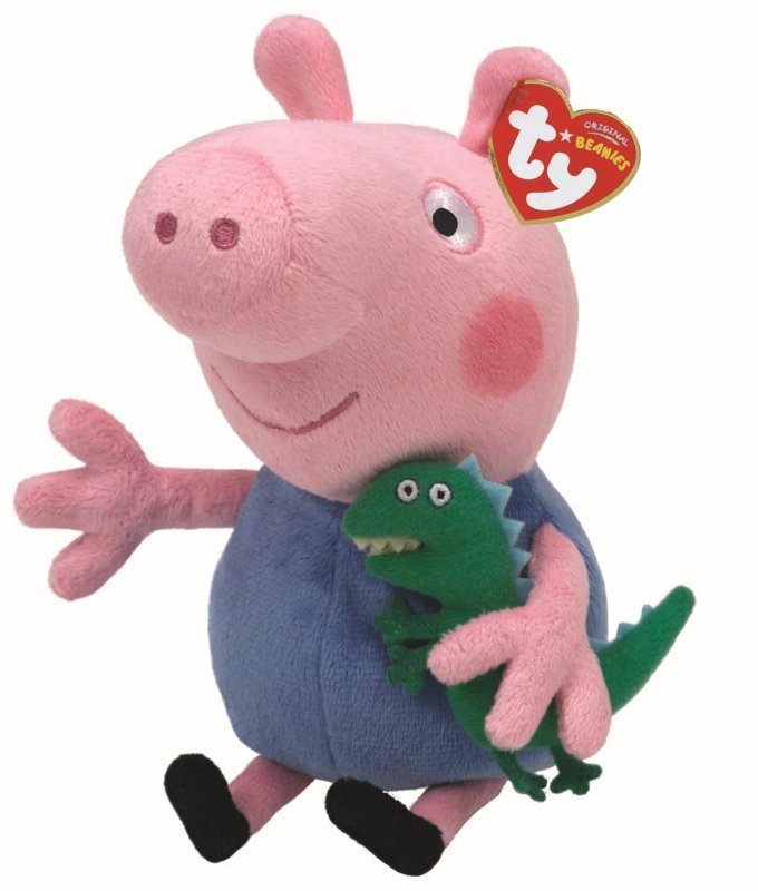 George from Peppa Pig 33cm TY Beanie Babies Soft Toy 96231