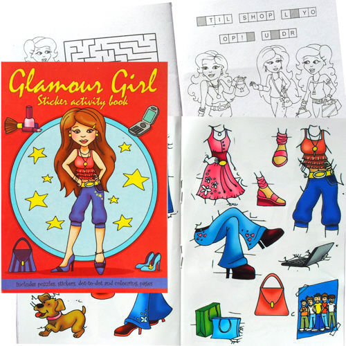 Mini Sticker and Colouring Activity Book Ideal for Party Bags