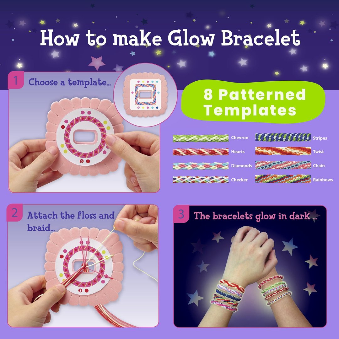 Glow Friendship Bracelets Making Kit by 4M 4662 5+