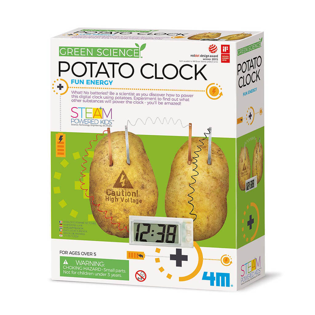Green Science Potato Clock Science Kit 5+ by 4M Kidz Lab