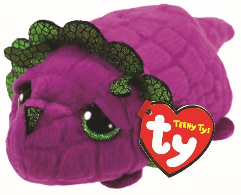 Landon the Purple Dragon Teeny Ty Beanie Soft Toy DOB March 14