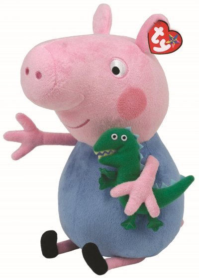 George Peppa Pig Large 15inch 38cm Ty Beanie Soft Toy Plush 0+